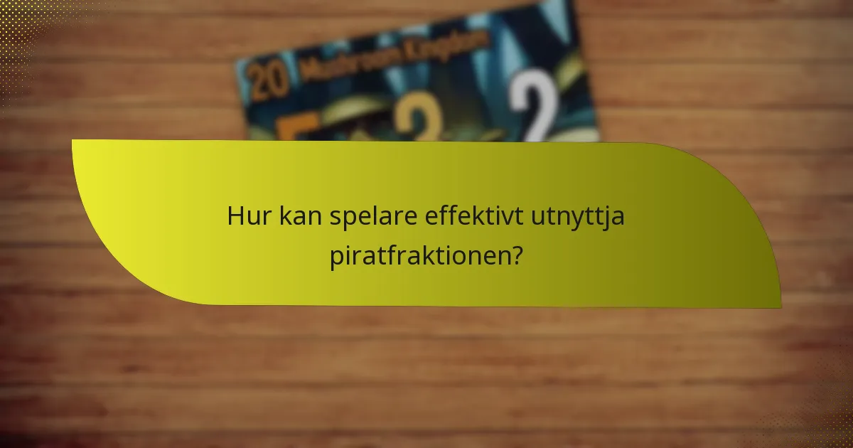 Vilka är svagheterna hos piratfraktionen?