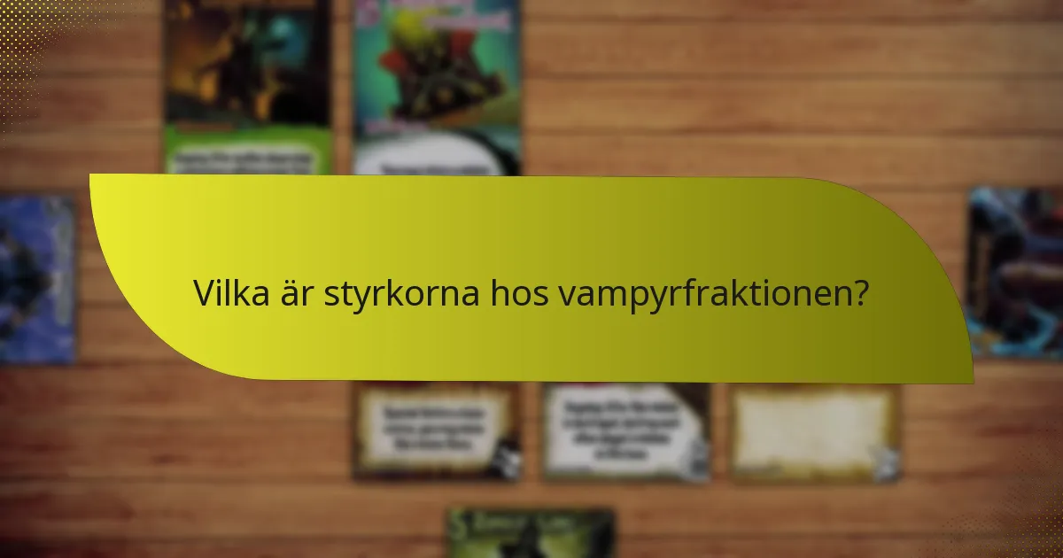 Vilka andra fraktioner kan jämföras med vampyrfraktionen?