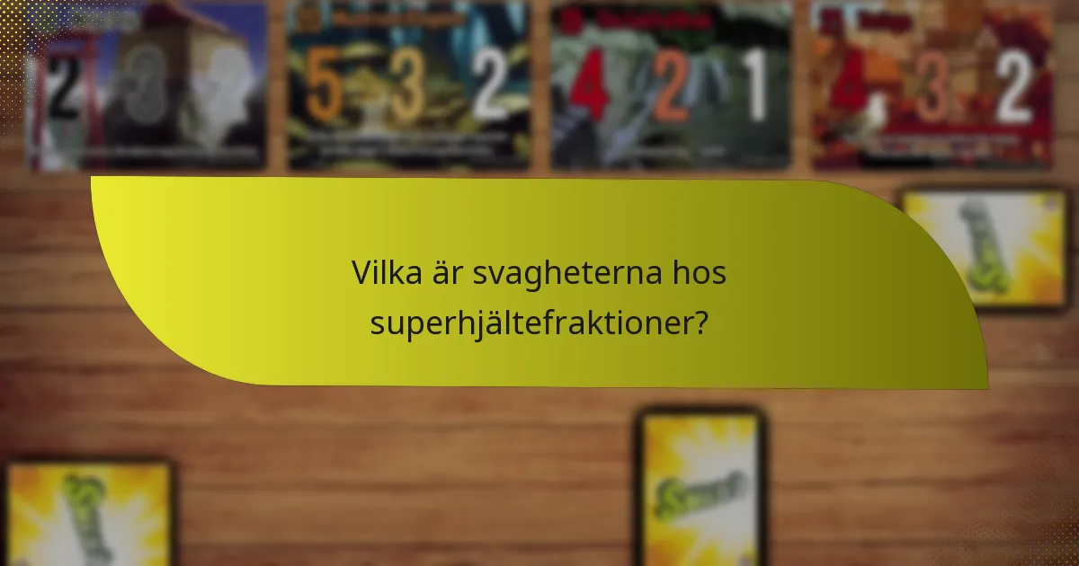 Vilka superhjältefraktioner är mest populära?